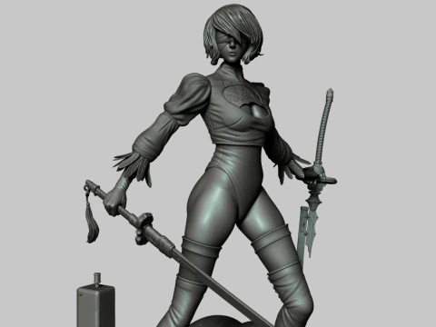 2B - Nier Automata 3D Print Model