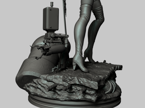 2B - Nier Automata 3D 打印模型