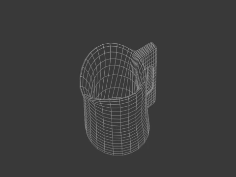 Modern ceramic pitcher 3D Model