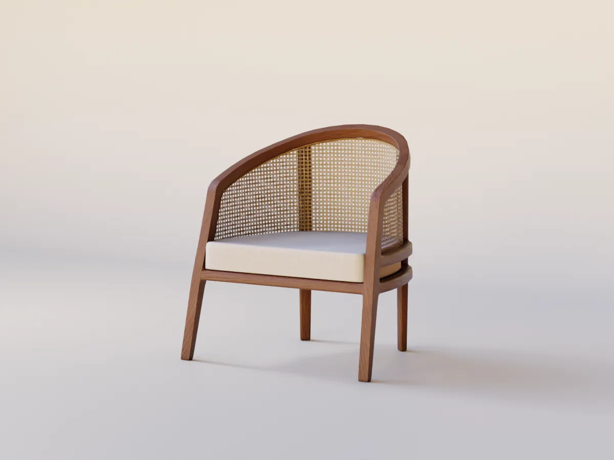 안락의자 3D 모델 .c4d .max .obj .3ds .fbx .stl .blend 