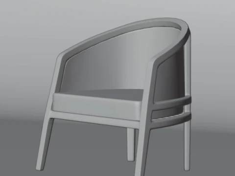 안락의자 3D 모델
