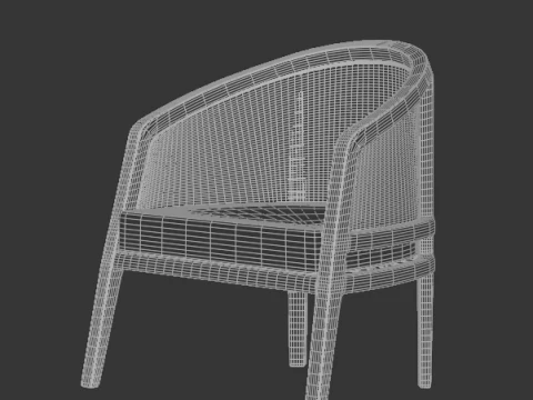 안락의자 3D 모델
