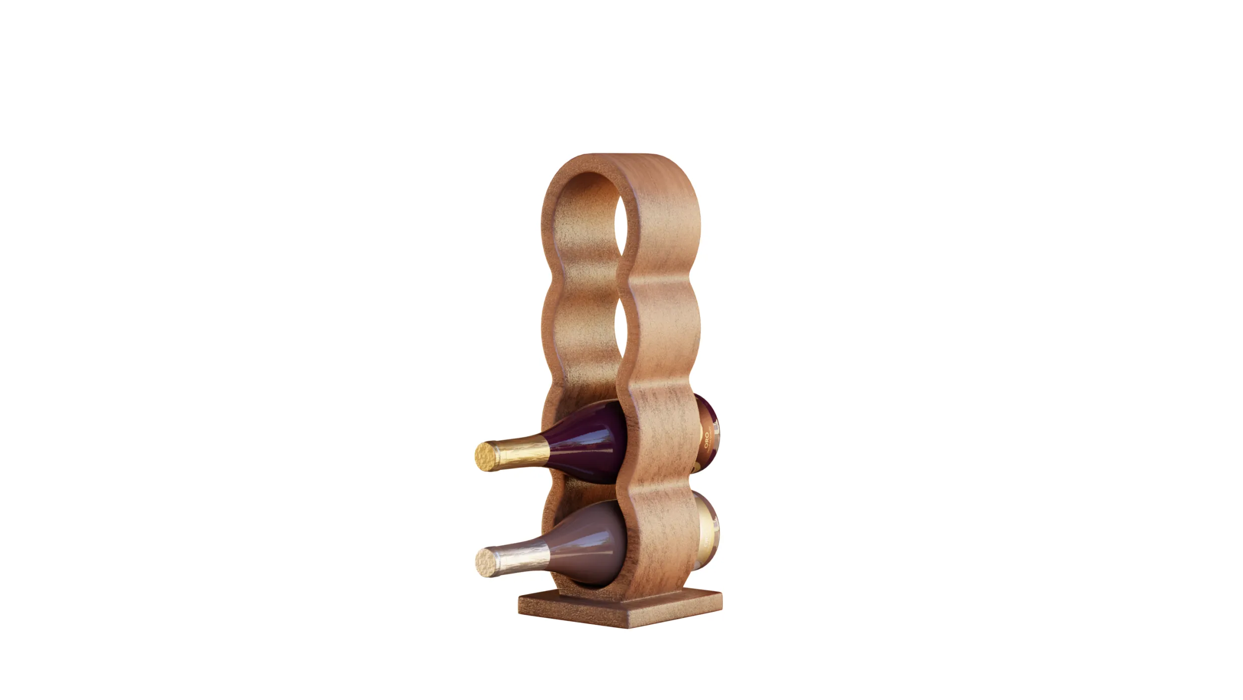 Wine holder 3D Model .c4d .max .obj .3ds .fbx .stl .blend