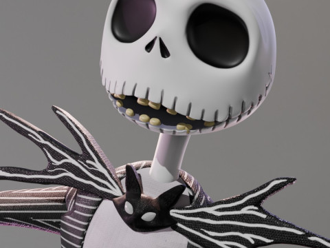 JACK SKELLINGTON - NIGHTMARE BEFORE CHRISTMAS 45CM Modello di stampa 3D