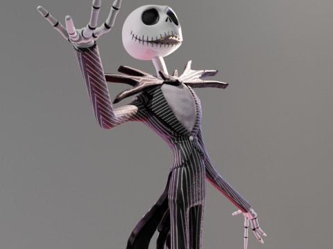 JACK SKELLINGTON - NIGHTMARE BEFORE CHRISTMAS 45CM Modello di stampa 3D