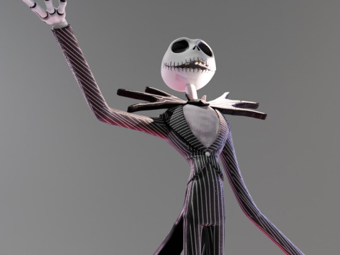 JACK SKELLINGTON - NIGHTMARE BEFORE CHRISTMAS 45CM Modello di stampa 3D