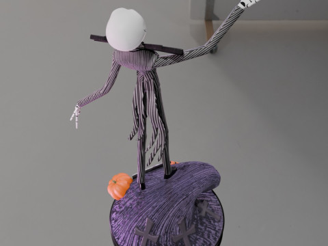 JACK SKELLINGTON - NIGHTMARE BEFORE CHRISTMAS 45CM Modello di stampa 3D