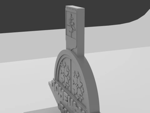 Stele in Donetsk region 3D Print Model
