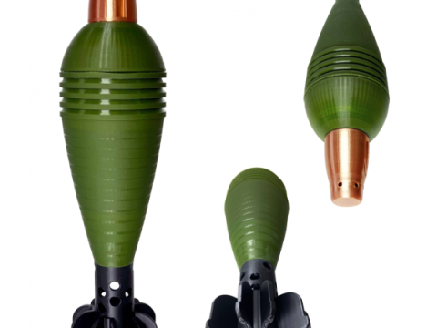 82mm mortar mine Modelo de Impressão 3D