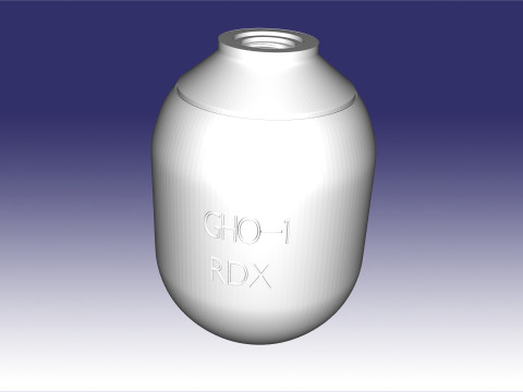GHO1 hand grenade 3D 프린트 모델