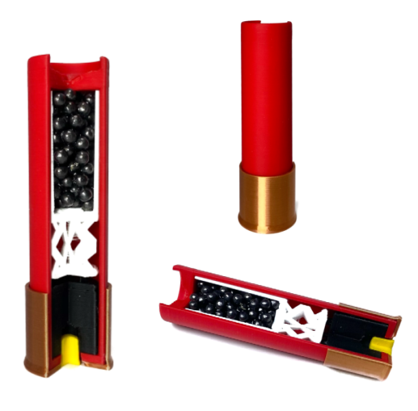 SHOTGUN SHELL 3D Принт Модель .c4d .max .obj .3ds .fbx .stl .blend 