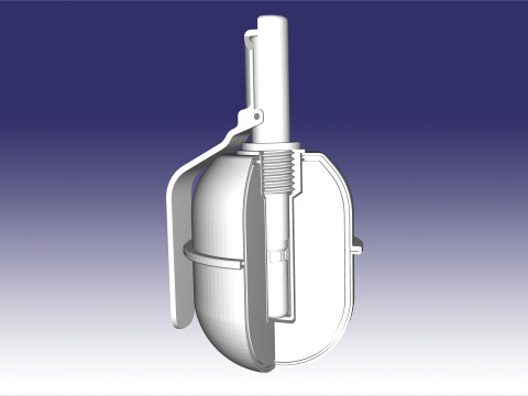 RGD-5 in the cut model 3D प्रिंट मॉडल