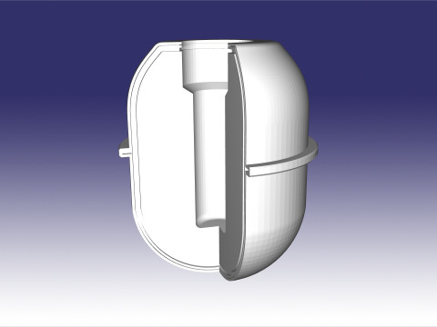 RGD-5 in the cut model 3D प्रिंट मॉडल