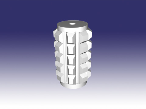 POM 3-2 model of anti-personnel mine 3Dプリントモデル
