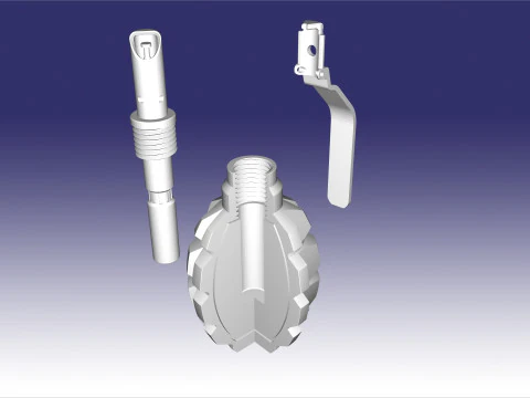 F-1 RGD-5 RGO RGN RG-42 sectional 3D Print Model