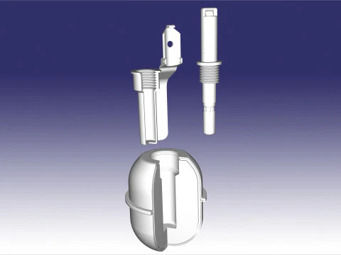 F-1 RGD-5 RGO RGN RG-42 sectional 3D Print Model