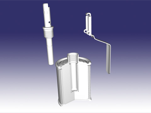 F-1 RGD-5 RGO RGN RG-42 sectional 3D-printmodel