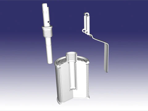 F-1 RGD-5 RGO RGN RG-42 sectional 3D Print Model