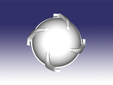 Fragmentation cluster munition SHOAB-05M 3D 프린트 모델