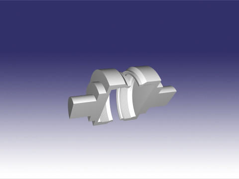 Rotary cluster submunition AO-25 RT in section 3D Print Model