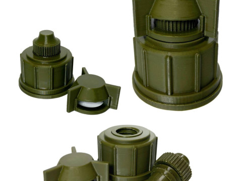 Model of the anti-personnel high-explosive pressure mine MI AP DV 59 Modelo de Impressão 3D