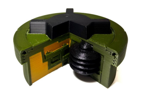 PMN-2 sectional model of an anti-personnel mine 3D Print Model