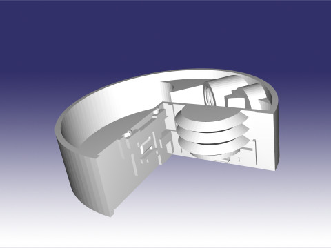 PMN-2 sectional model of an anti-personnel mine 3D 打印模型