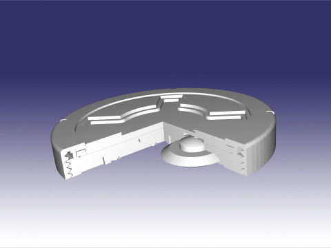 PMN-2 sectional model of an anti-personnel mine 3D 打印模型