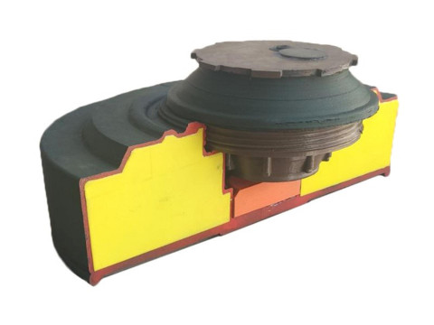 TM-62 model of the Soviet anti-tank mine in section Modèles 3D en vedette