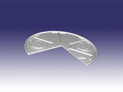 TM-62 model of the Soviet anti-tank mine in section 3D 프린트 모델