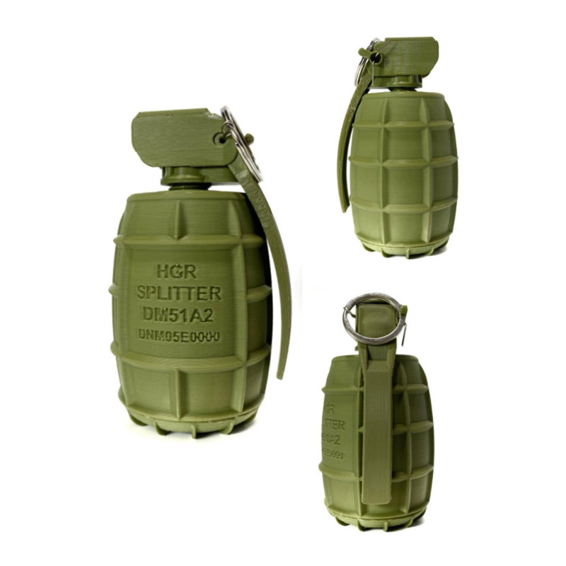 High-explosive fragmentation grenade DM51-DM51A1 3D 打印模型 .c4d .max .obj .3ds .fbx .stl .blend 