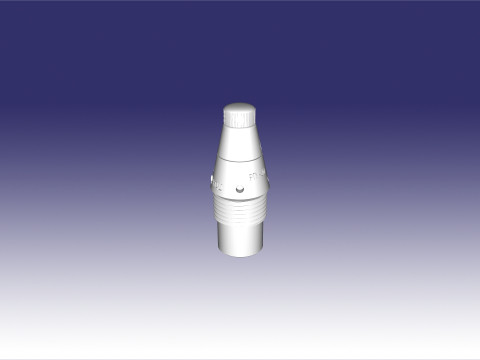 Model of the OF-25 152mm high-explosive artillery shell 3D-printmodel