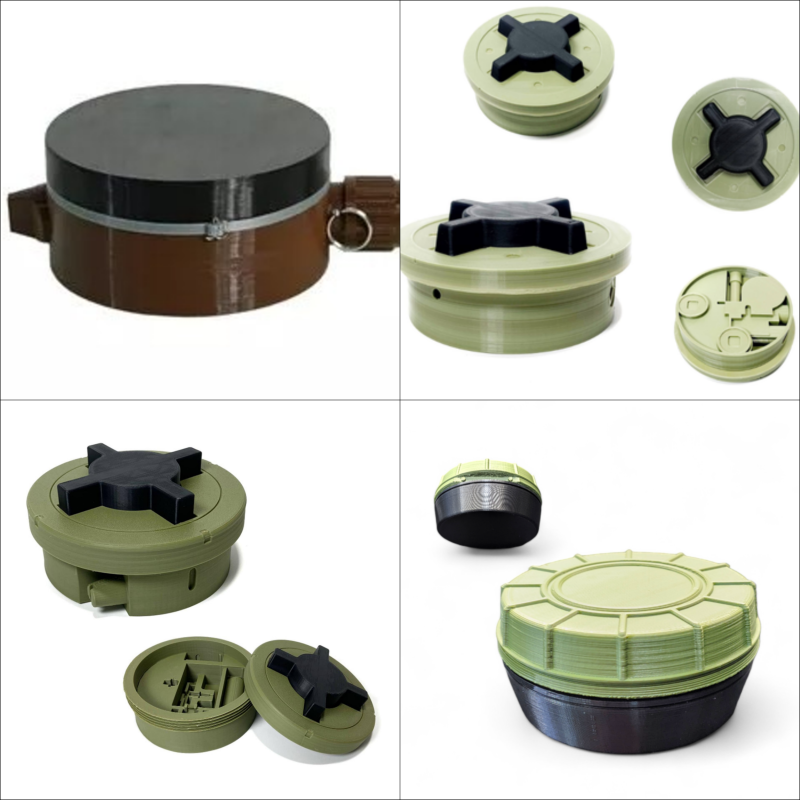 PMN-1 PMN-2 PMN-3 PMN-4 anti-personnel mines of pressure action 3D Print Model .c4d .max .obj .3ds .fbx .stl .blend 