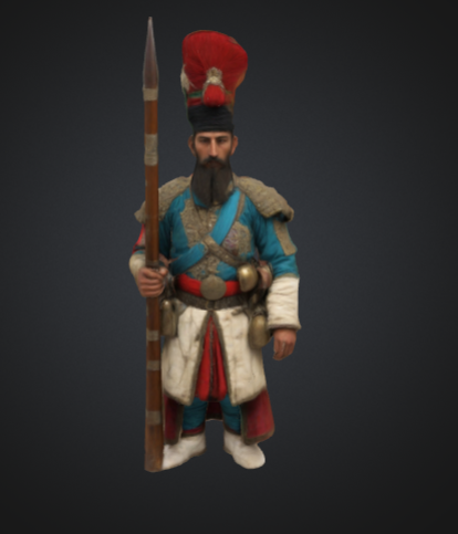 Yenieri Janissary 3D 프린트 모델 .c4d .max .obj .3ds .fbx .stl .blend 