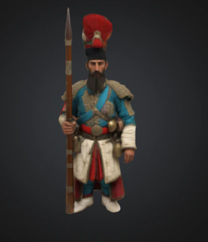 Yenieri Janissary 3D Print Model .c4d .max .obj .3ds .fbx .stl .blend