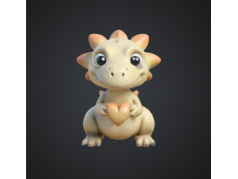 Cute dinosaur 3D प्रिंट मॉडल