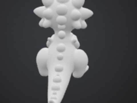 Cute dinosaur Modèles 3D en vedette