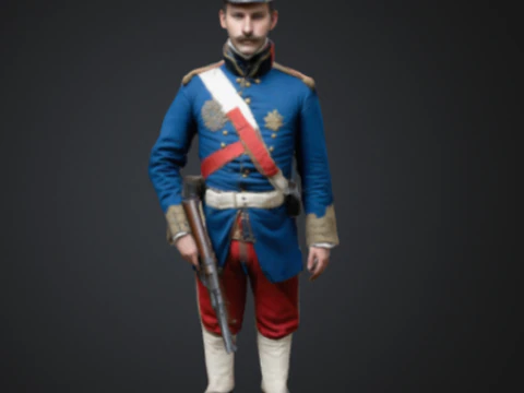 French soldier 3D Print Model