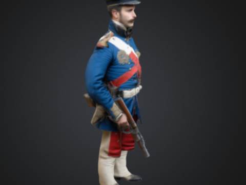 French soldier 3D Print Model