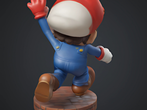 Mario Modelo de Impressão 3D