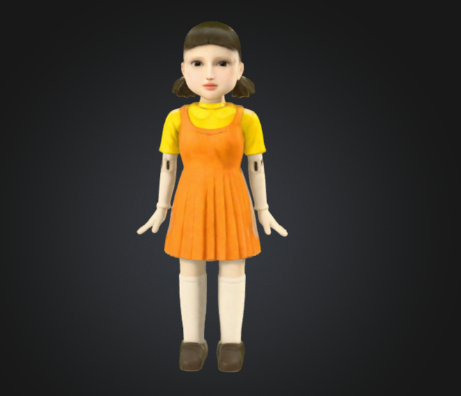 Squid game 3D Model .c4d .max .obj .3ds .fbx .stl .blend 