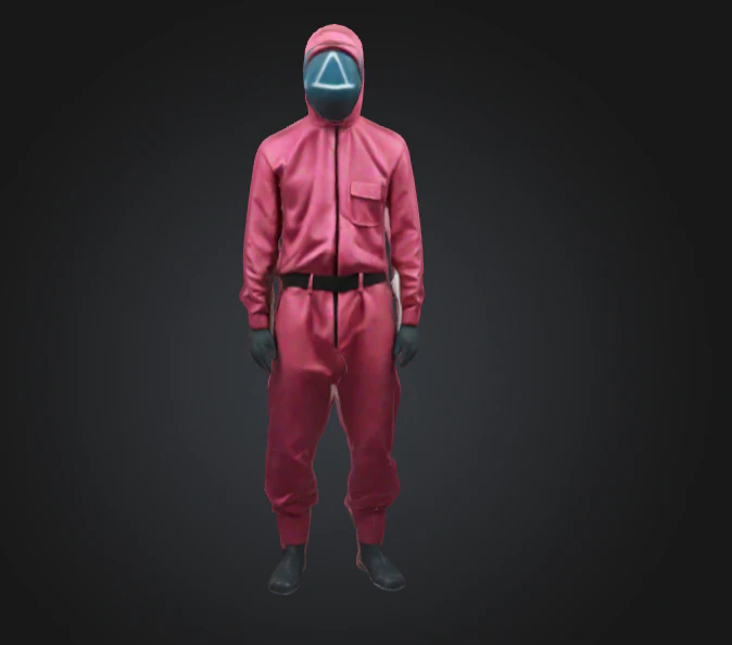 Squid game guard 3D Model .c4d .max .obj .3ds .fbx .stl .blend 