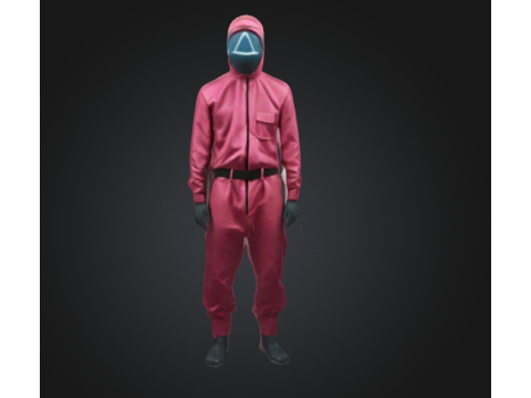Squid game guard Model 3D
