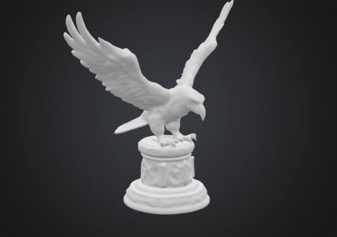 Eagle bust 3D Model .c4d .max .obj .3ds .fbx .stl .blend 