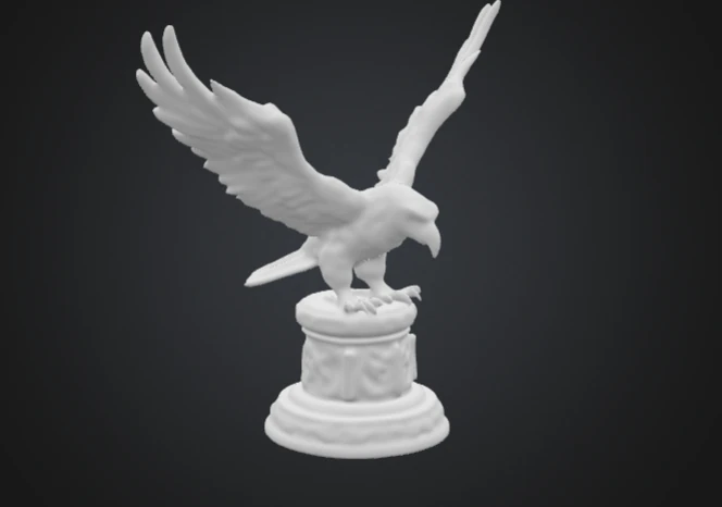 Eagle bust 3D Model .c4d .max .obj .3ds .fbx .stl .blend 