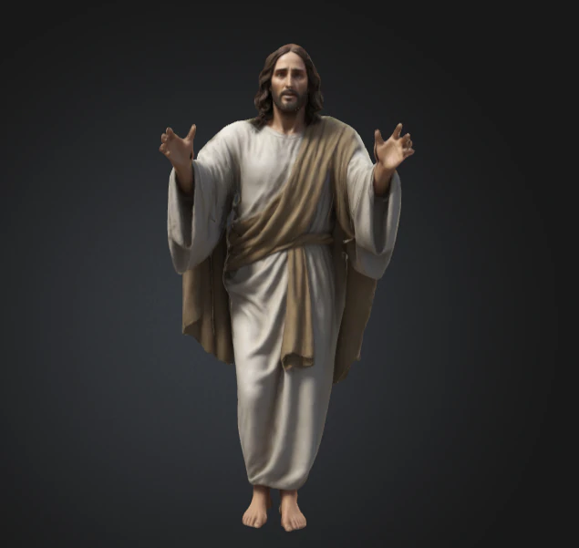 Jesus christ 3D Model .c4d .max .obj .3ds .fbx .stl .blend 