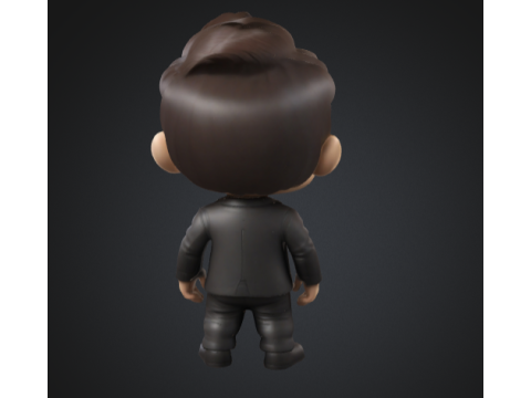 Elon musk chibi Modèle 3D