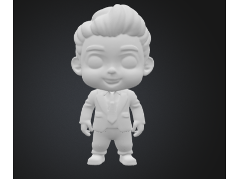 Elon musk chibi Modèle 3D