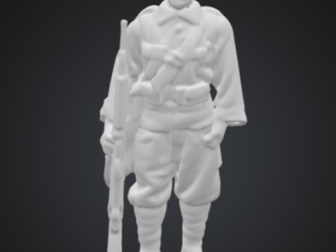 Trk askeri l Turkish soldier Modèles 3D en vedette