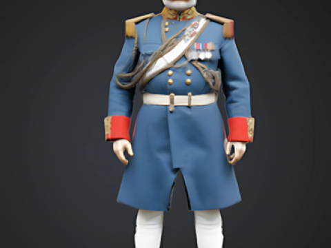 British general fixed 3Dプリントモデル